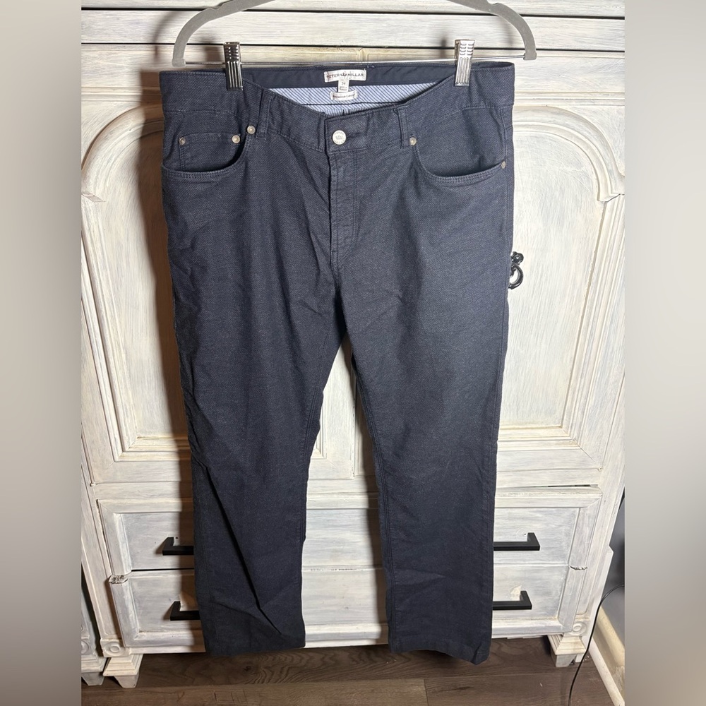 Peter‎ Millar Mountainside Flannel Five-Pocket Pant Preppy Office Classic - Picture 3 of 9